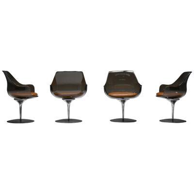 Set of four Champagne Chairs by Erwine & Estelle For Laverne - 1959