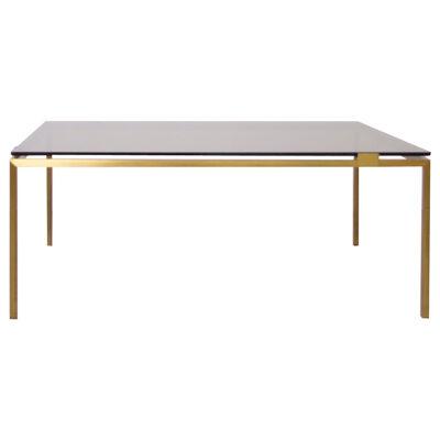 Elegant Brass and Glass Coffee Table in the Manner of Maison Jansen