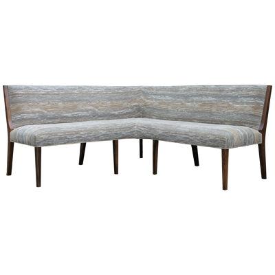 Contemporary Exotic Wood Custom Made Dining Booth in COM, Carina