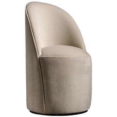 Modern Swivel Dressing Chair in Fabric or Leather, Elisabetta 