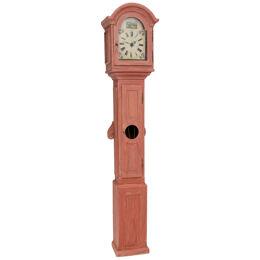 Brick-red Grandfather Clock, 19th Century