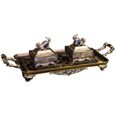 Chinoiserie Desk Set, 19th Century