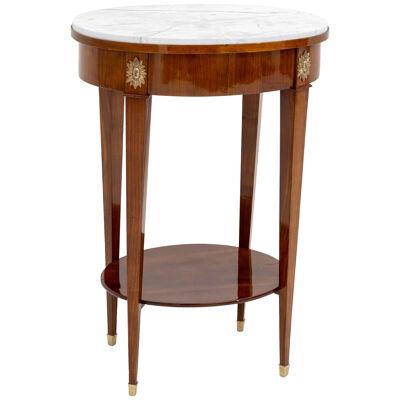Neoclassical Side Table with Marble Top, early 19th Century
