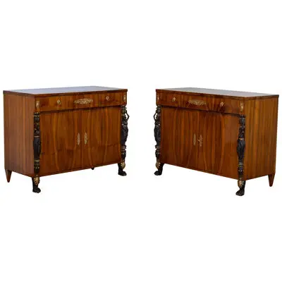 Pair of Empire Sideboards, Vienna, early 19th Century