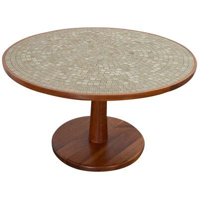 Martz Ceramic Tile Top Pedestal Dining Table 