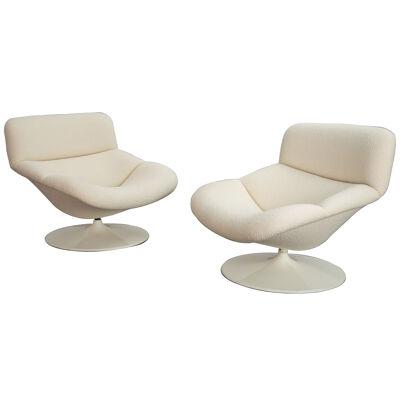 Artifort F518 Swivel Lounge Chairs 