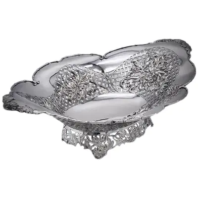 Chinese Export Silver Fruit Dish