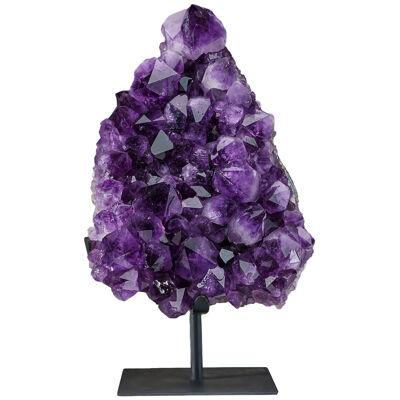 Genuine Amethyst Crystal Cluster on Stand from Uruguay (17.5 lbs)