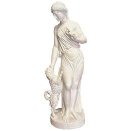 A large English Antique Plaster " Fidelity" Statue 