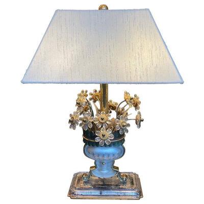 French Bronze and Cut Glass Table Lamp by Maison Jansen