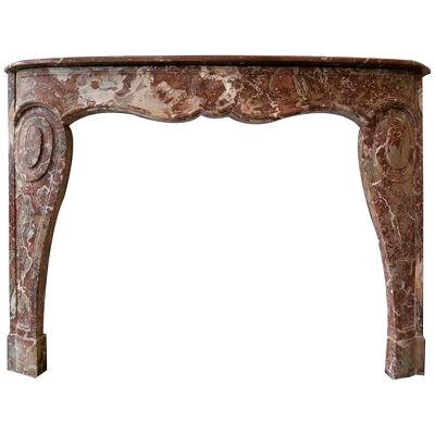 18th Century Louis XV Style Marble Fireplace Mantel