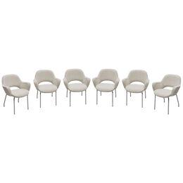 Set of 6 Executive Armchairs Designed By Eero Saarinen for Knoll
