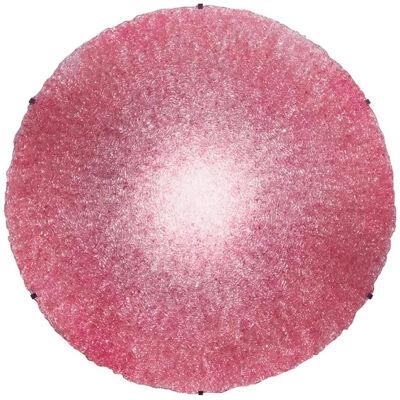 Jacopo Foggini Contemporary Modern Circular Pink Polycarbonate Italian Wall Lamp