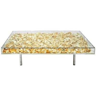 Yves Klein Gold "Monogold" French Coffee Table