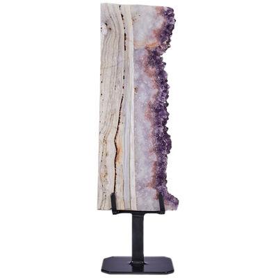  Large columnar agate and amethyst formation
