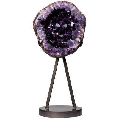 Large Geode Slice with Very High Peaked Crystals
