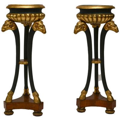 A pair of Empire pedestals, early 19th c
