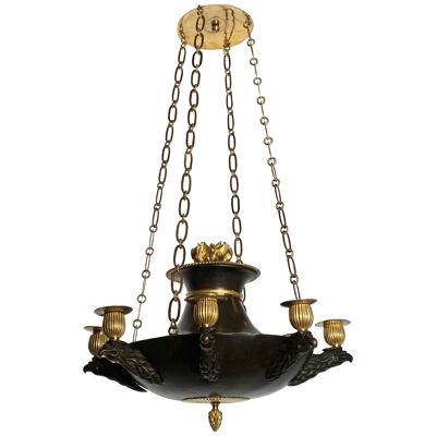 Swedish empire chandelier made ca 1810