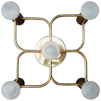 Ceiling or Wall Light Mount Chandelier by Leola, 1960s