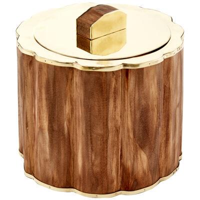 Chalten Wood & Brass Ice Bucket