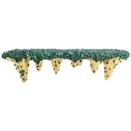 Malachite console decorated with stalactites. Contemporary work.