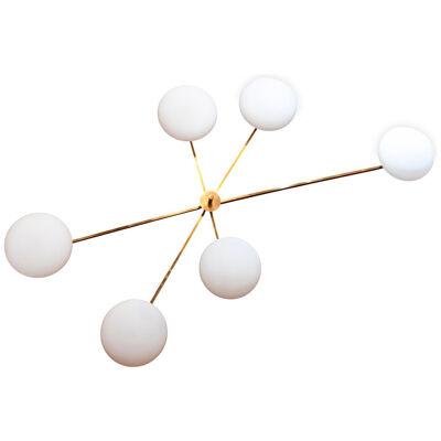 Wall Lamp, or Suspension, with Six Sconces, Contemporary Work