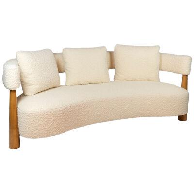3-seater “bean” shaped sofa. Contemporary work.