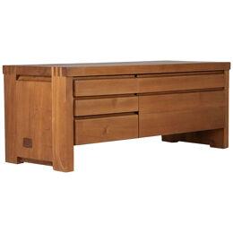 Pierre Chapo, Low sideboard in natural elm, model R14A, year 1976