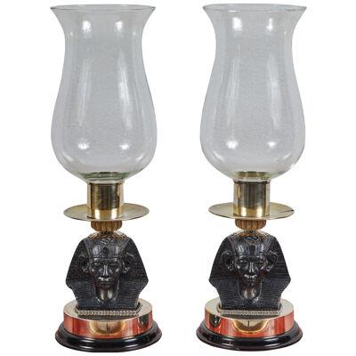 Pair of Egyptian Style Candle Holders by Antony Redmile