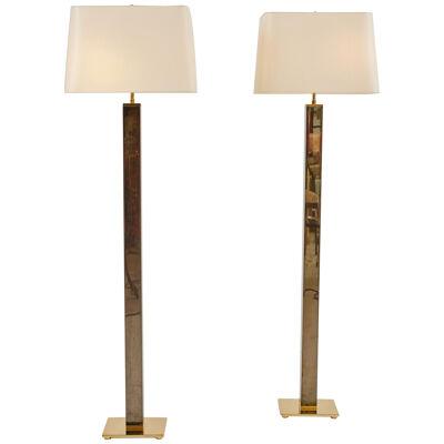 A Pair of Floor Lamps by Karl Springer