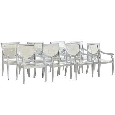Pair of Mirrored Dining Chairs by Philippe Starck