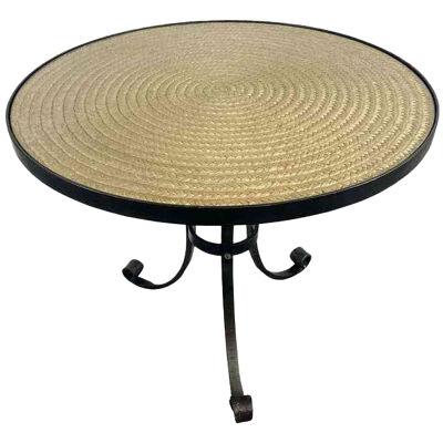 Ralph Lauren Wrought Iron "Sheltering Sky" Round Indoor or Outdoor Table