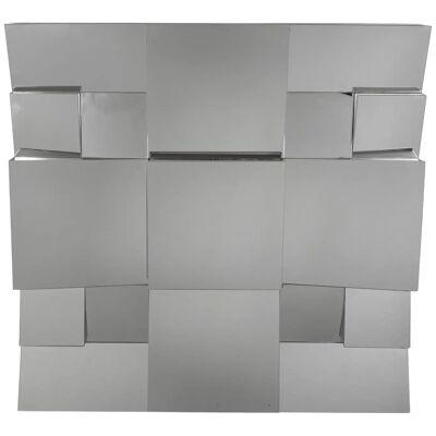 Neal Small Modern Cubist Multi-faceted Sculptural Wall Mirror