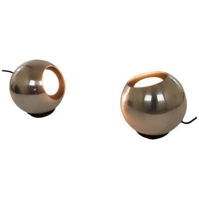 Pair of Model 586 table lamps by Gino Sarfatti for Arteluce, 1960s