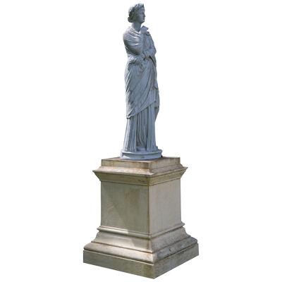 Ca. 1870 Ducel & Son foundry cast iron statue of Ceres 