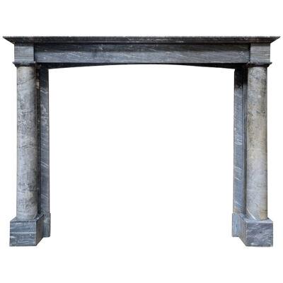 19th century Empire style marble fireplace 