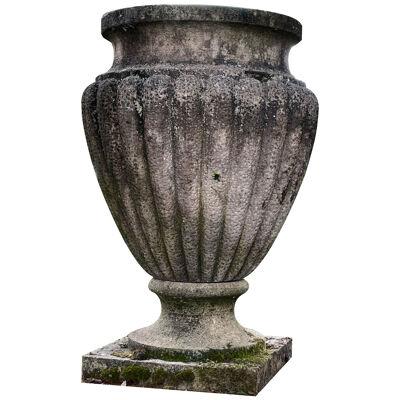 20th century Charles X style limestone vases 