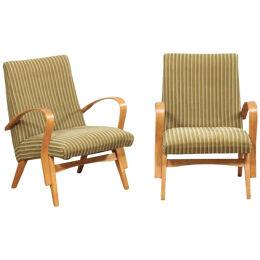 Mid-Century Pair Occasional Chairs, Italy