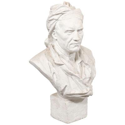 French Plaster Bust of Nicolas Coustou, 20"