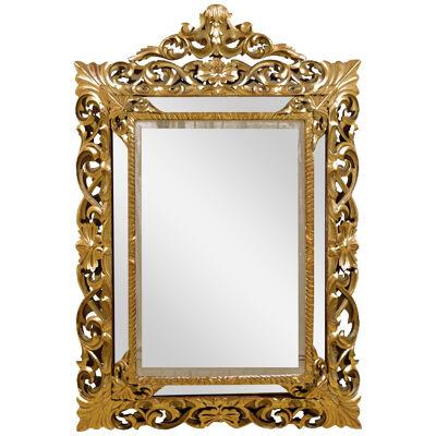 Italian Carved & Gilded Mirror from the 19th Century 
