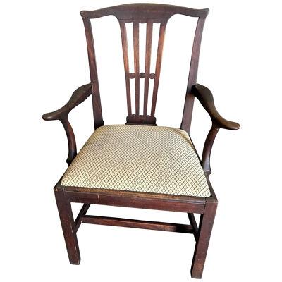 18th century British mahogany armchair