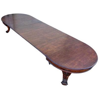 Fine 19th Century American Mahogany Extension Dining Table