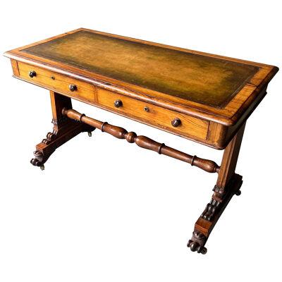 Fine 19th Century Leather Top Rosewood Writing Table