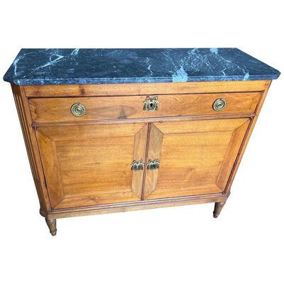 Early 19th Century French or Baltic Neoclassical Marble Top Cabinet
