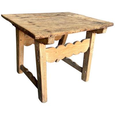 Continental stripped pine side table