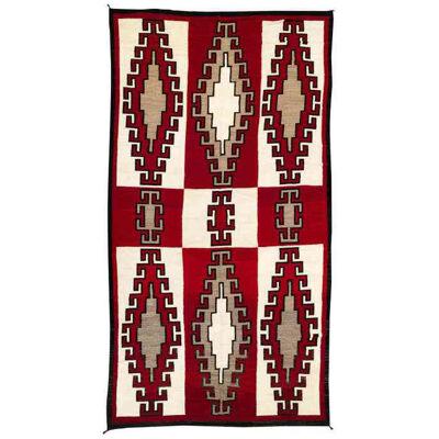 7 Foot 1920s Navajo Ganado/Floor Weaving