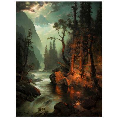 "Camp in the Rapids" by Greg Parker