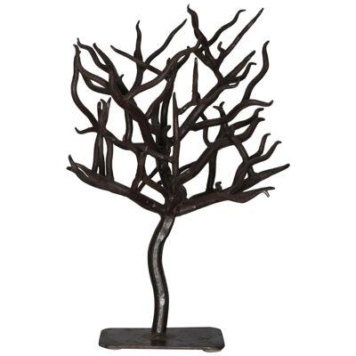 French Patinated Wrought Iron Tree Sculpture