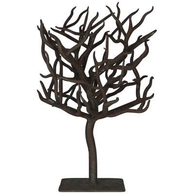 French Patinated Wrought Iron Tree Sculpture