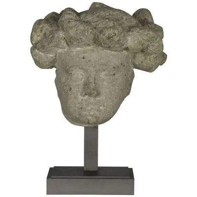 15th Century German Medieval Stone Bust of an Angel